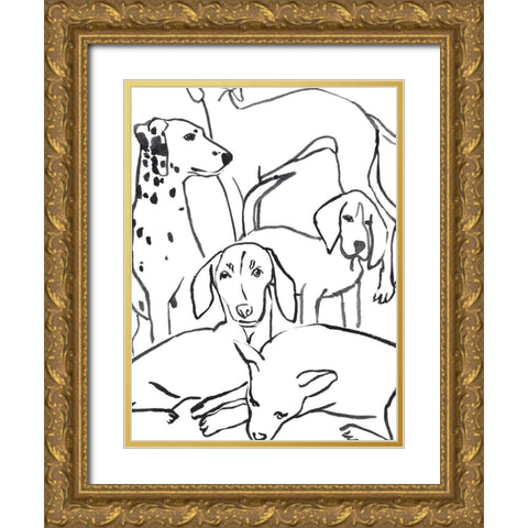 Loyal Companion I Gold Ornate Wood Framed Art Print with Double Matting by Warren, Annie