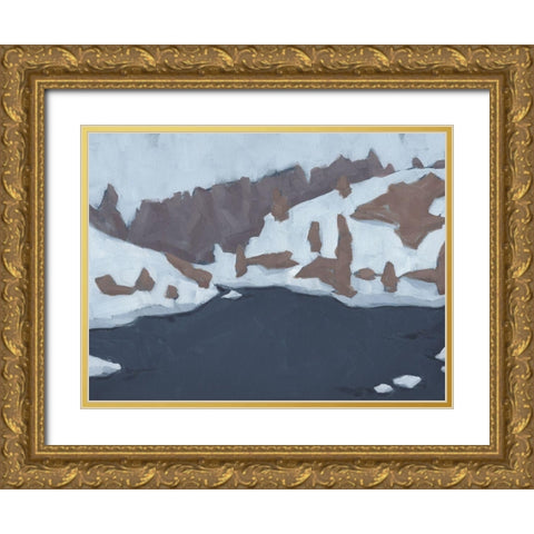 Henrys Fork II Gold Ornate Wood Framed Art Print with Double Matting by Green, Jacob