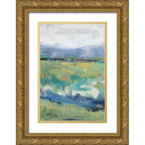 Front Range View I Gold Ornate Wood Framed Art Print with Double Matting by OToole, Tim