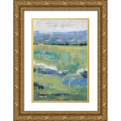 Front Range View II Gold Ornate Wood Framed Art Print with Double Matting by OToole, Tim