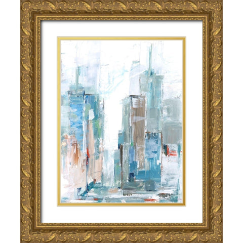 Brilliant City Study I Gold Ornate Wood Framed Art Print with Double Matting by Harper, Ethan