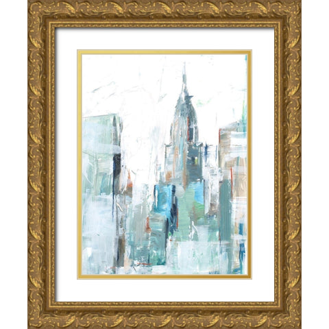 Brilliant City Study II Gold Ornate Wood Framed Art Print with Double Matting by Harper, Ethan