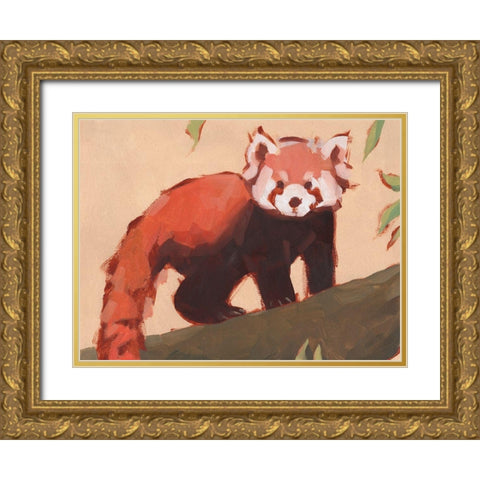 Red Panda I Gold Ornate Wood Framed Art Print with Double Matting by Green, Jacob