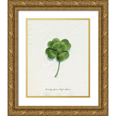 Lucky Charm I Gold Ornate Wood Framed Art Print with Double Matting by Popp, Grace