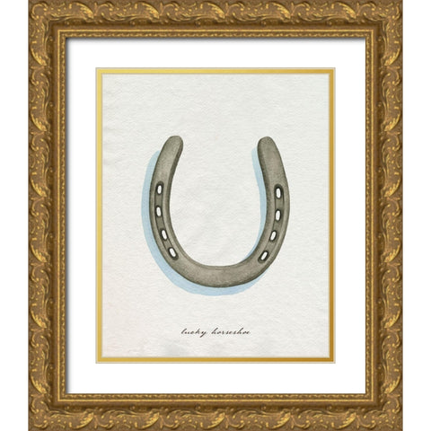 Lucky Charm II Gold Ornate Wood Framed Art Print with Double Matting by Popp, Grace