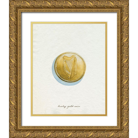 Lucky Charm IV Gold Ornate Wood Framed Art Print with Double Matting by Popp, Grace