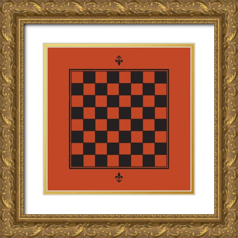 Game Boards I Gold Ornate Wood Framed Art Print with Double Matting by Green, Jacob