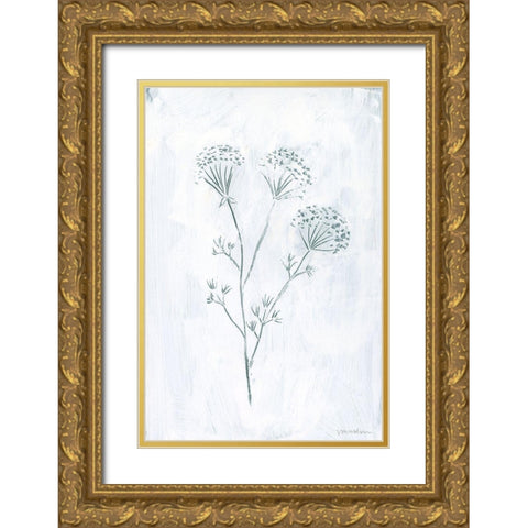 Milkweeds II Gold Ornate Wood Framed Art Print with Double Matting by Lam, Vanna