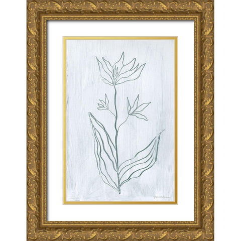 Milkweeds III Gold Ornate Wood Framed Art Print with Double Matting by Lam, Vanna