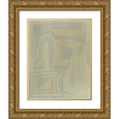 Acacia I Gold Ornate Wood Framed Art Print with Double Matting by Lam, Vanna