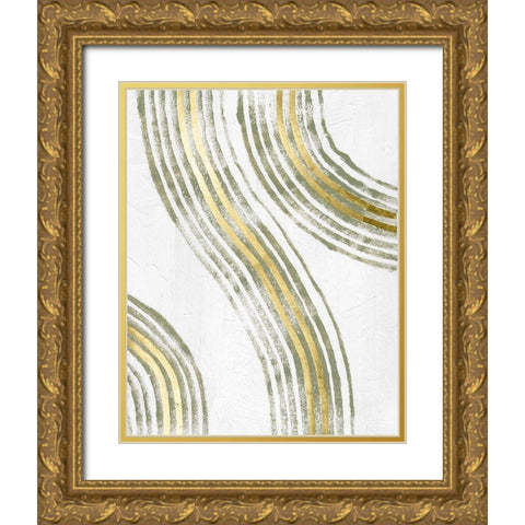 Outgoing I Gold Ornate Wood Framed Art Print with Double Matting by Lam, Vanna
