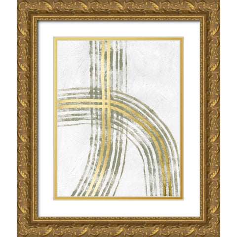 Outgoing II Gold Ornate Wood Framed Art Print with Double Matting by Lam, Vanna