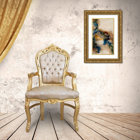 Merge I Gold Ornate Wood Framed Art Print with Double Matting by Jasper, Sisa