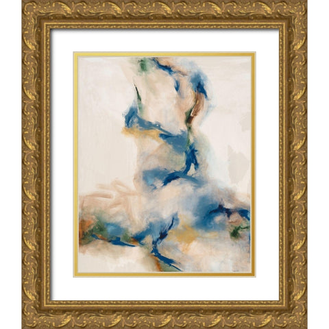 Onward I Gold Ornate Wood Framed Art Print with Double Matting by Jasper, Sisa