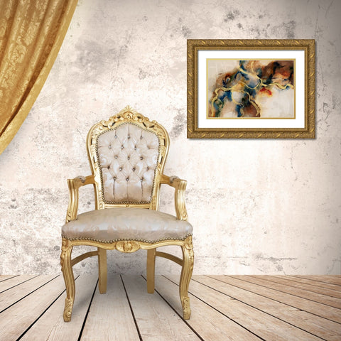 Submerge Gold Ornate Wood Framed Art Print with Double Matting by Jasper, Sisa