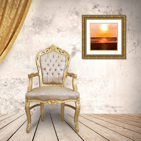 Sunset Dreams I Gold Ornate Wood Framed Art Print with Double Matting by Saunders, Alonzo