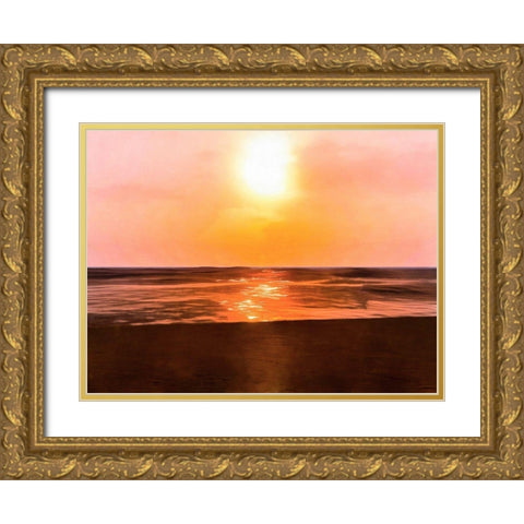 Sunset Dreams III Gold Ornate Wood Framed Art Print with Double Matting by Saunders, Alonzo