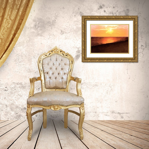 Sunset Dreams IV Gold Ornate Wood Framed Art Print with Double Matting by Saunders, Alonzo