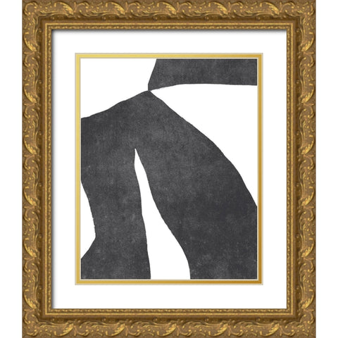 Color Cuts IV Gold Ornate Wood Framed Art Print with Double Matting by Vess, June Erica