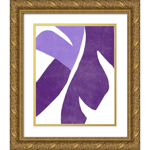 Color Cuts VIII Gold Ornate Wood Framed Art Print with Double Matting by Vess, June Erica