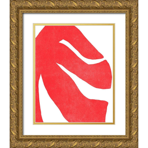 Color Cuts IX Gold Ornate Wood Framed Art Print with Double Matting by Vess, June Erica