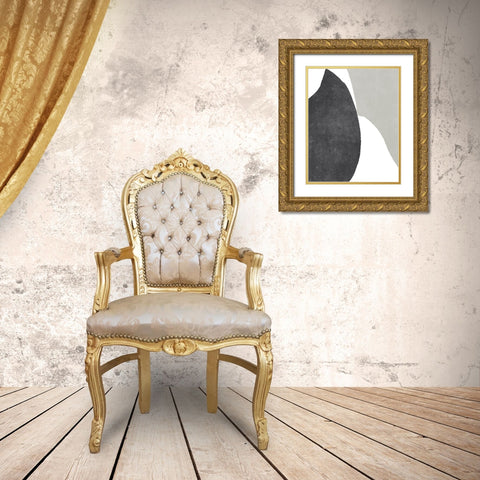 Color Cuts X Gold Ornate Wood Framed Art Print with Double Matting by Vess, June Erica