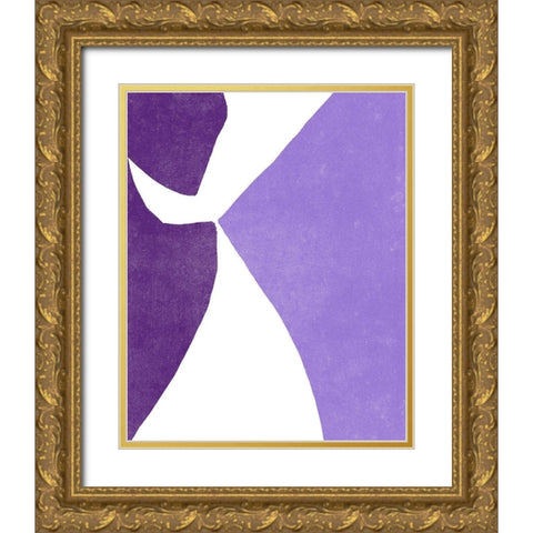 Color Cuts XIII Gold Ornate Wood Framed Art Print with Double Matting by Vess, June Erica