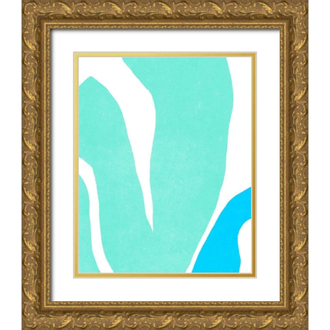 Color Cuts XIV Gold Ornate Wood Framed Art Print with Double Matting by Vess, June Erica