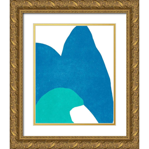 Color Cuts XVI Gold Ornate Wood Framed Art Print with Double Matting by Vess, June Erica