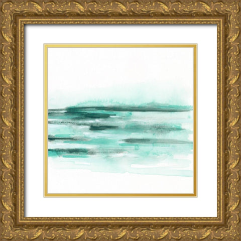 Ocean Mystique I Gold Ornate Wood Framed Art Print with Double Matting by Vess, June Erica