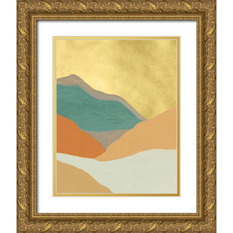 Oxidized Mesa I Gold Ornate Wood Framed Art Print with Double Matting by Lam, Vanna