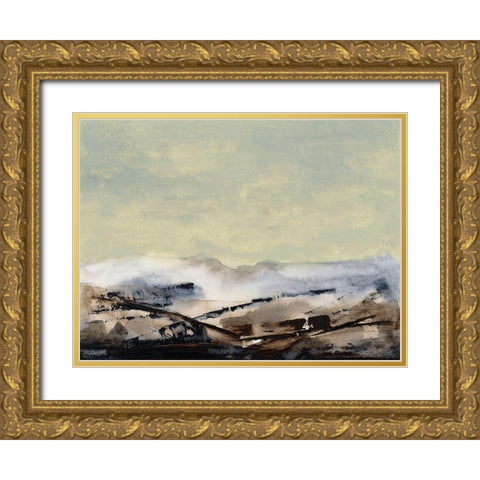 Shanthih I Gold Ornate Wood Framed Art Print with Double Matting by Gordon, Sharon