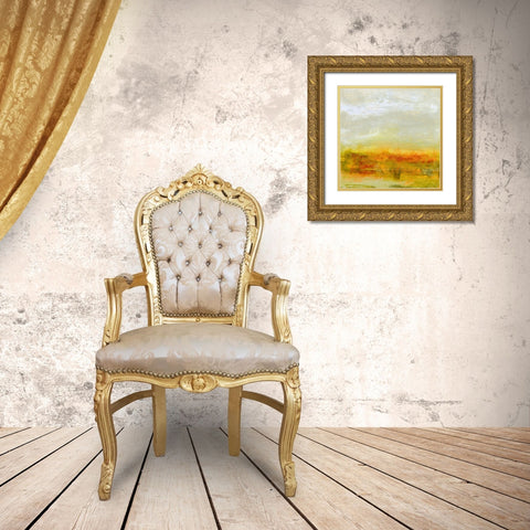 Burst of Warmth Gold Ornate Wood Framed Art Print with Double Matting by Gordon, Sharon