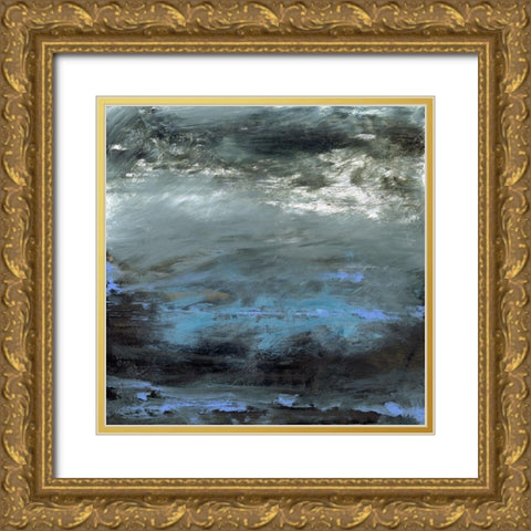 Water Study I Gold Ornate Wood Framed Art Print with Double Matting by Gordon, Sharon