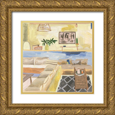 Sunshine Inside II Gold Ornate Wood Framed Art Print with Double Matting by Wang, Melissa