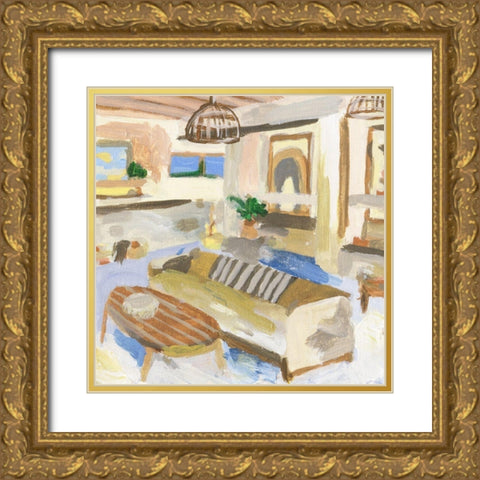 Sunshine Inside IV Gold Ornate Wood Framed Art Print with Double Matting by Wang, Melissa