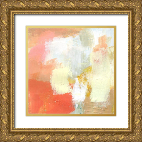 Yellow and Blush IV Gold Ornate Wood Framed Art Print with Double Matting by Barnes, Victoria