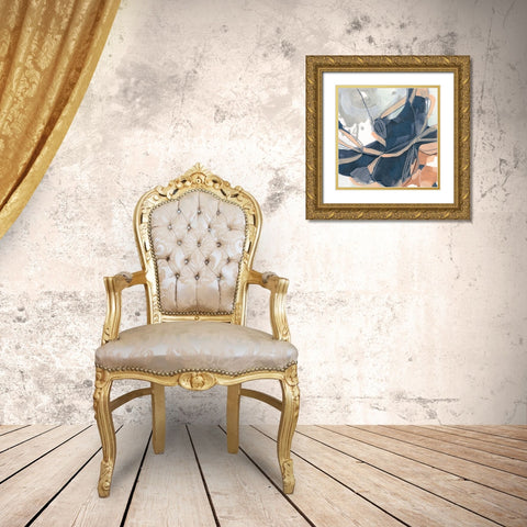 Sienna Spindle II Gold Ornate Wood Framed Art Print with Double Matting by Vess, June Erica