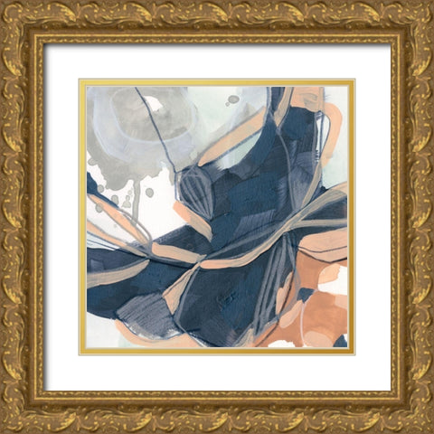 Sienna Spindle II Gold Ornate Wood Framed Art Print with Double Matting by Vess, June Erica