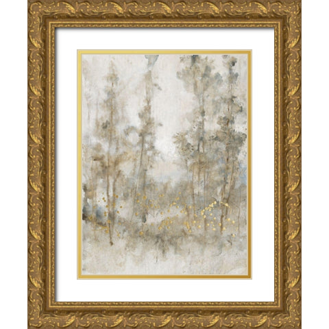 Thicket of Trees I Gold Ornate Wood Framed Art Print with Double Matting by OToole, Tim