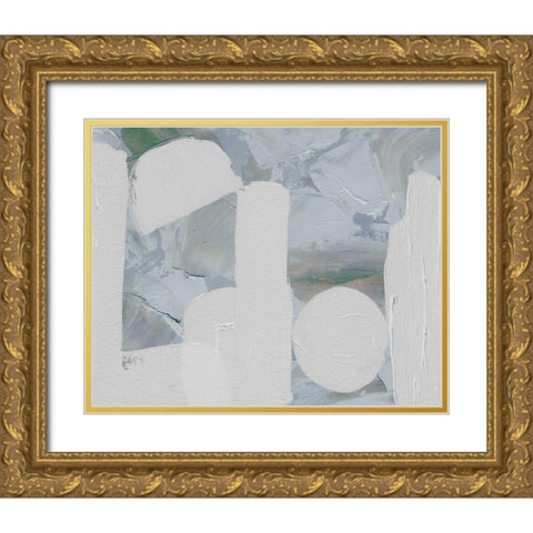 Saltwater Tide III Gold Ornate Wood Framed Art Print with Double Matting by Wang, Melissa