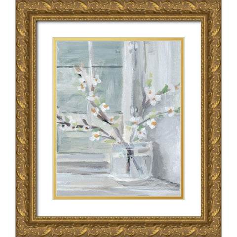Spring Sunlight II Gold Ornate Wood Framed Art Print with Double Matting by Warren, Annie