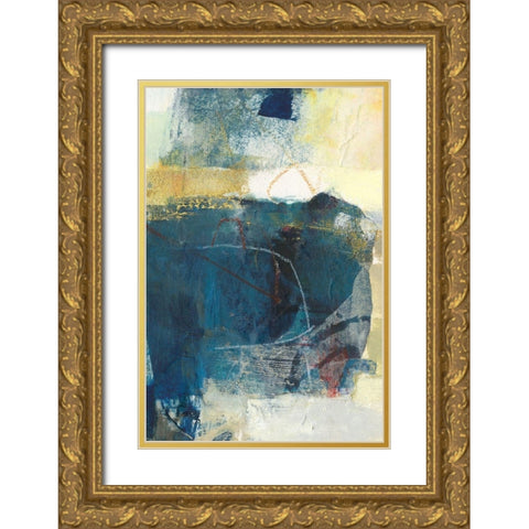 Frazil III Gold Ornate Wood Framed Art Print with Double Matting by Jachimiec, Sue