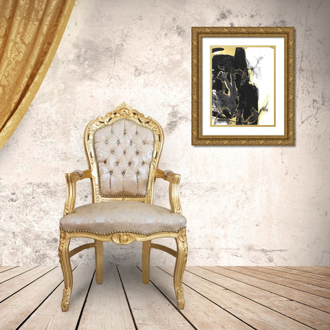 Port of Call IV Gold Ornate Wood Framed Art Print with Double Matting by Combs, Joyce