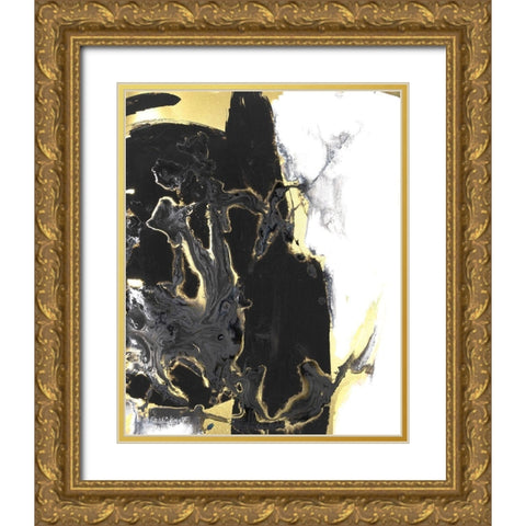 Port of Call IV Gold Ornate Wood Framed Art Print with Double Matting by Combs, Joyce