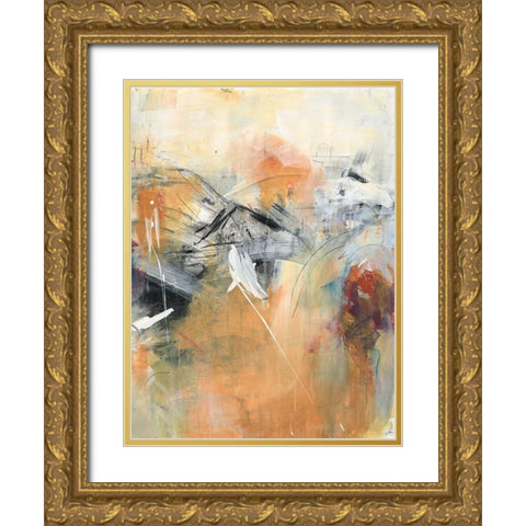 Frozen Spring II Gold Ornate Wood Framed Art Print with Double Matting by Combs, Joyce