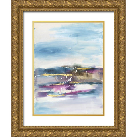 Passage I Gold Ornate Wood Framed Art Print with Double Matting by Combs, Joyce