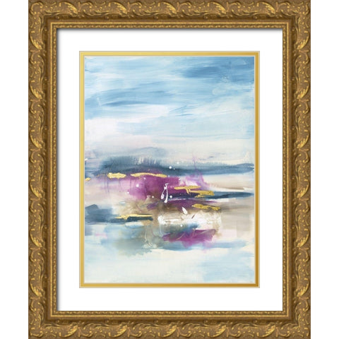 Passage II Gold Ornate Wood Framed Art Print with Double Matting by Combs, Joyce