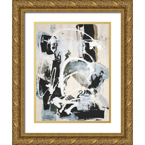 Natures Winterland I Gold Ornate Wood Framed Art Print with Double Matting by Combs, Joyce