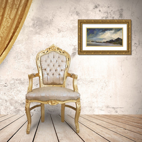 Seaside Sanctuary Gold Ornate Wood Framed Art Print with Double Matting by Finch, Sheila